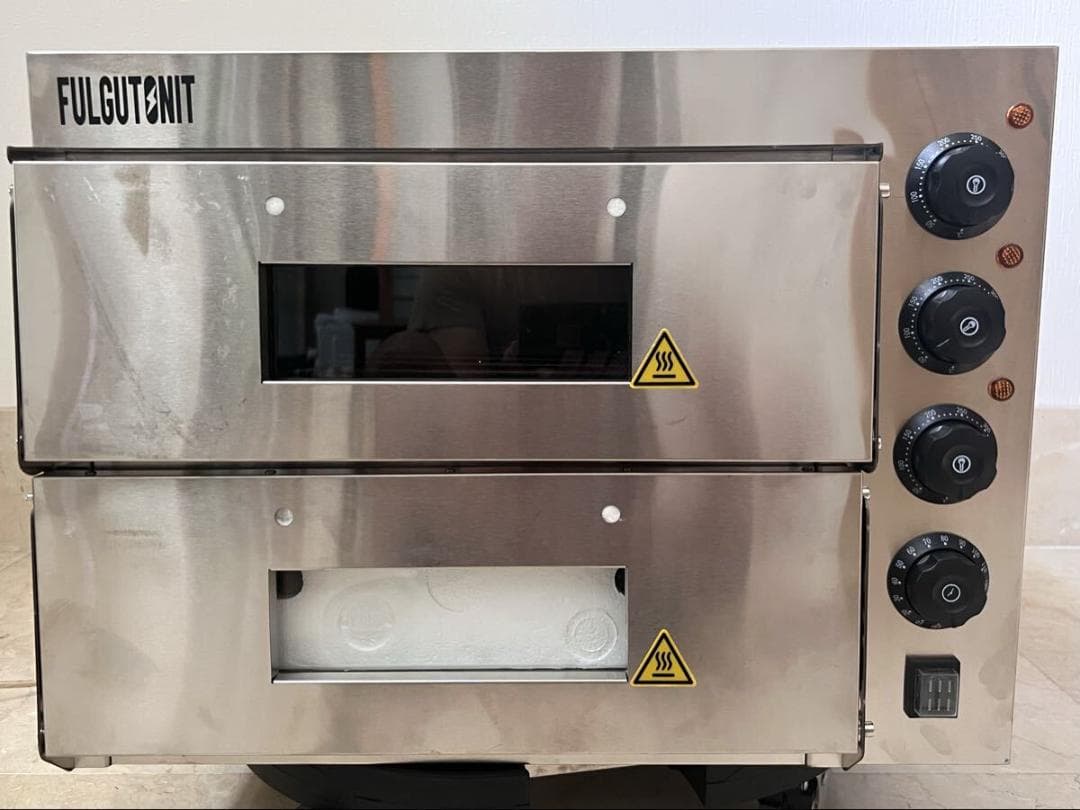 業務用 電気ピザオーブン 二層 50~300℃調整可能 卓上 アウトレット