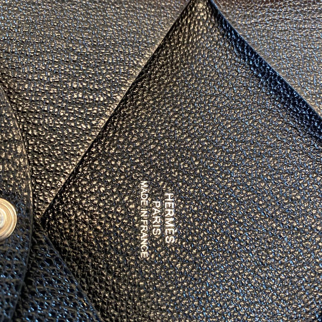 HERMES 二つ折り名刺入れブラック