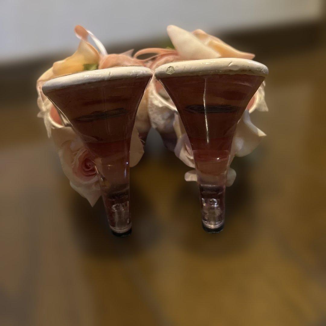 ジーザスディアマンテ 薔薇ミュール ピンク　レア　24-24.5