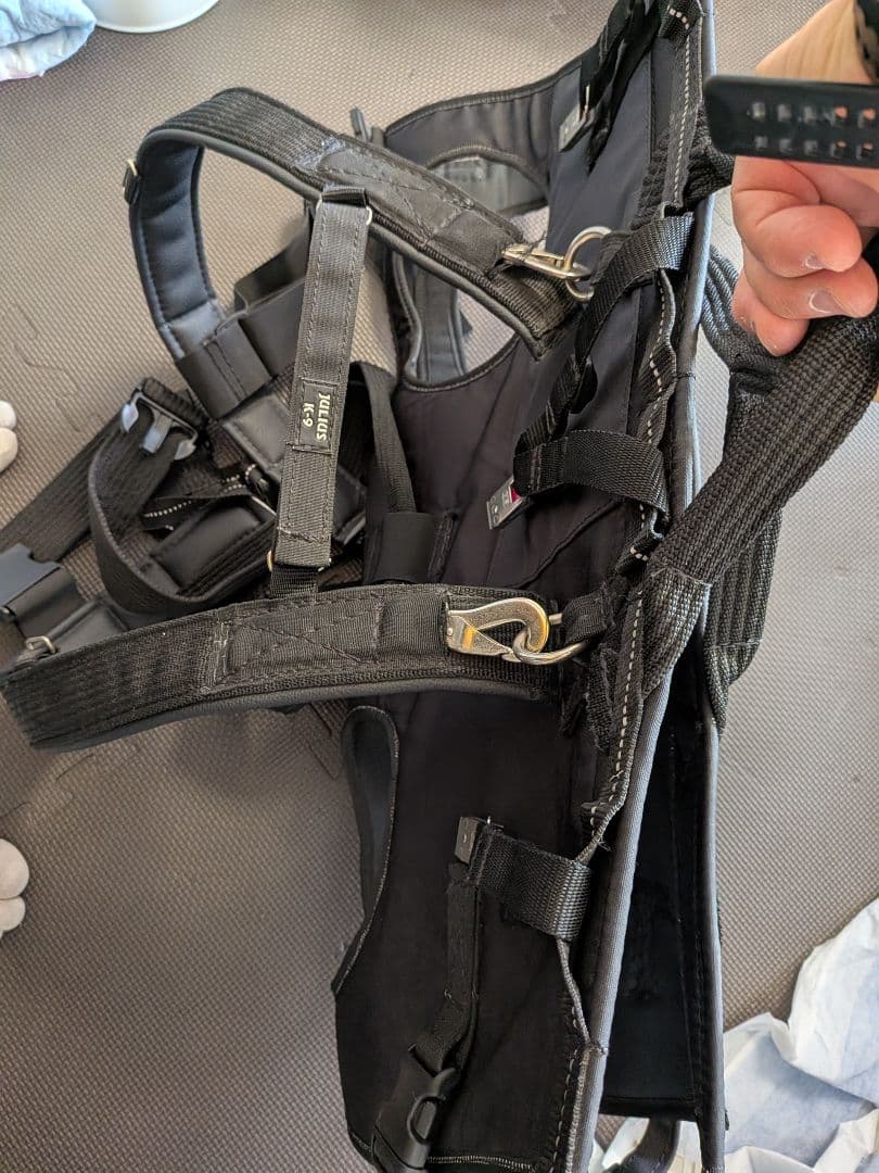 JULIUS-K9 降下用ハーネス　災害時に大型犬を背中に担いで運べますサイズL