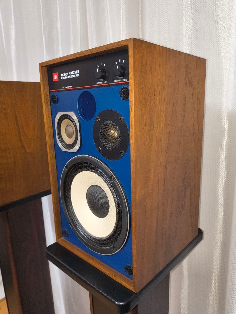 【完動品】JBL 4312M II 3wayスピーカー＆スタンド＆ケーブルセット