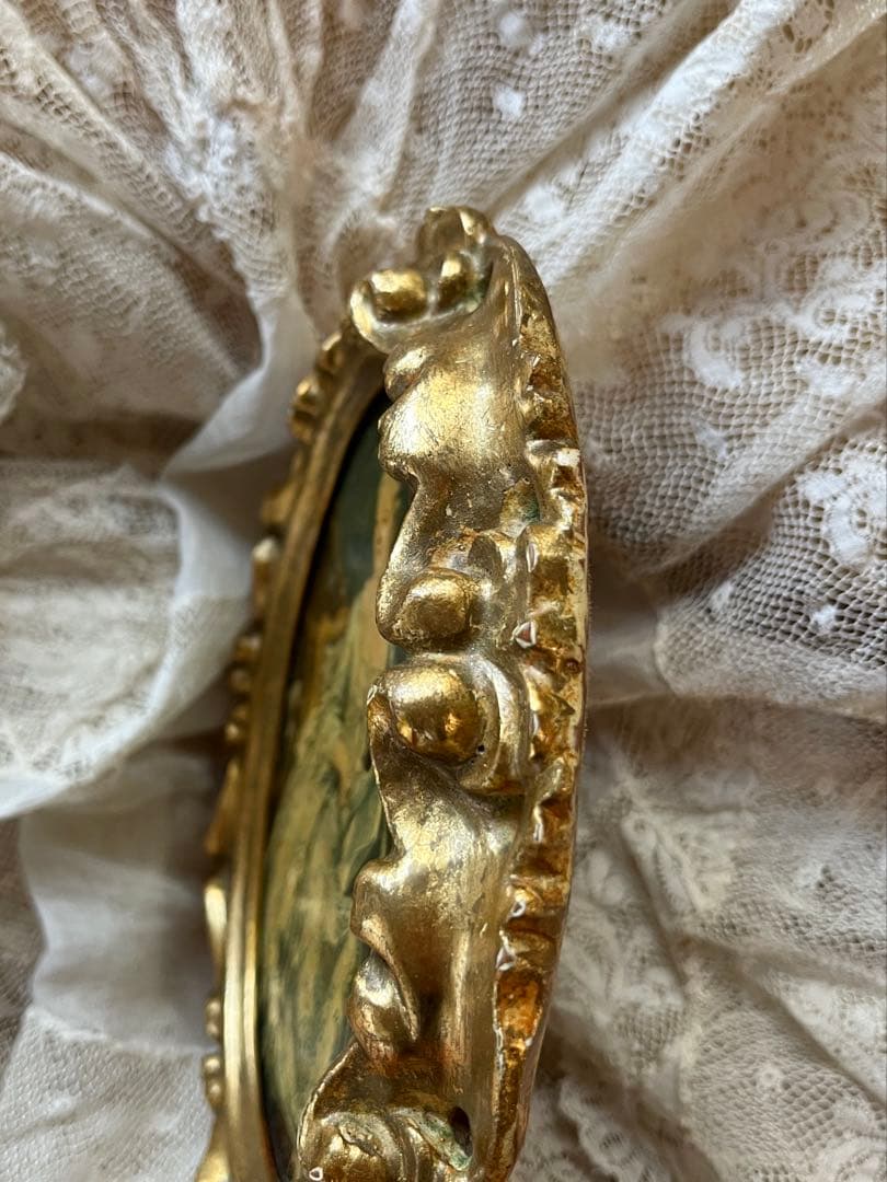 ◆フランスアンティーク｜世界の名画1700年代パリ中世絵画ポンパドール金装飾額