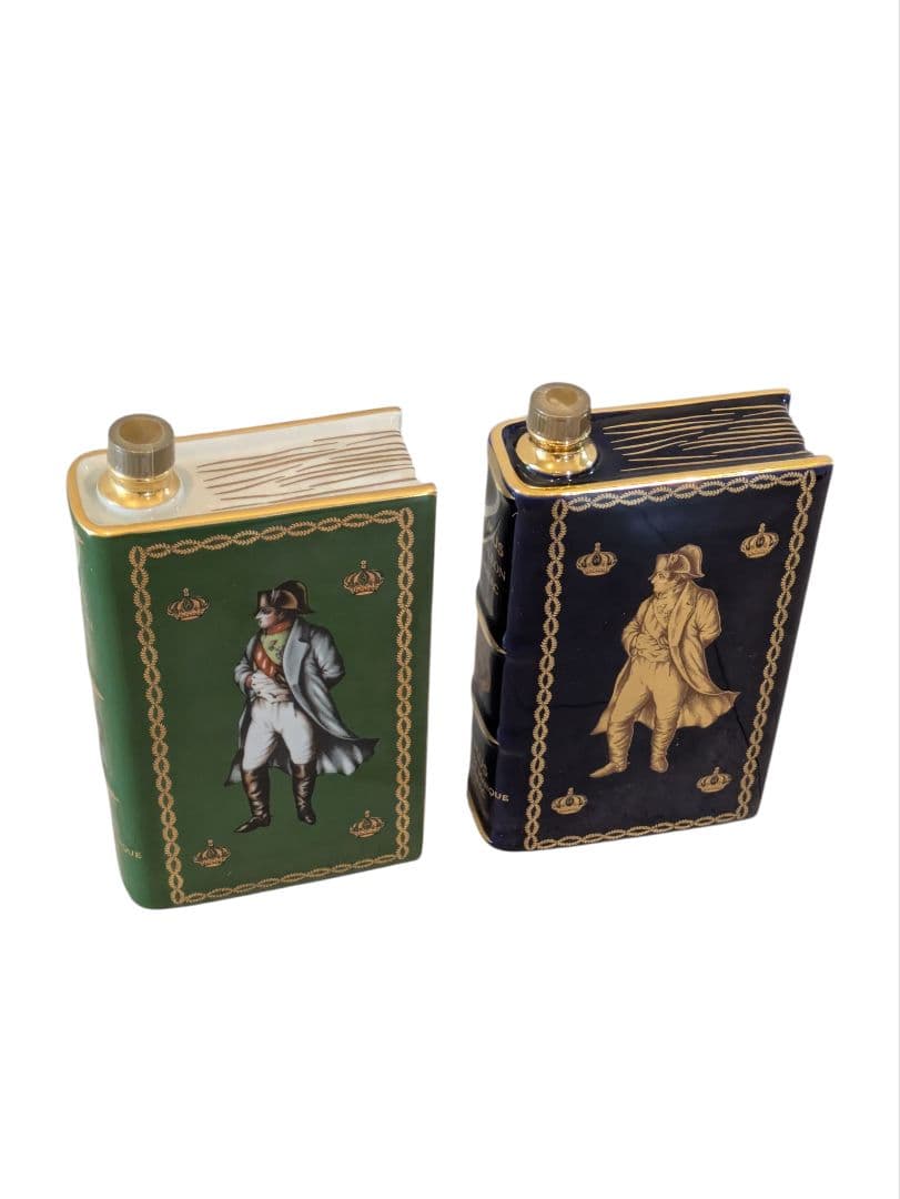 CAMUSカミュ ナポレオン ブック 陶器ボトル 青 緑 2本セット