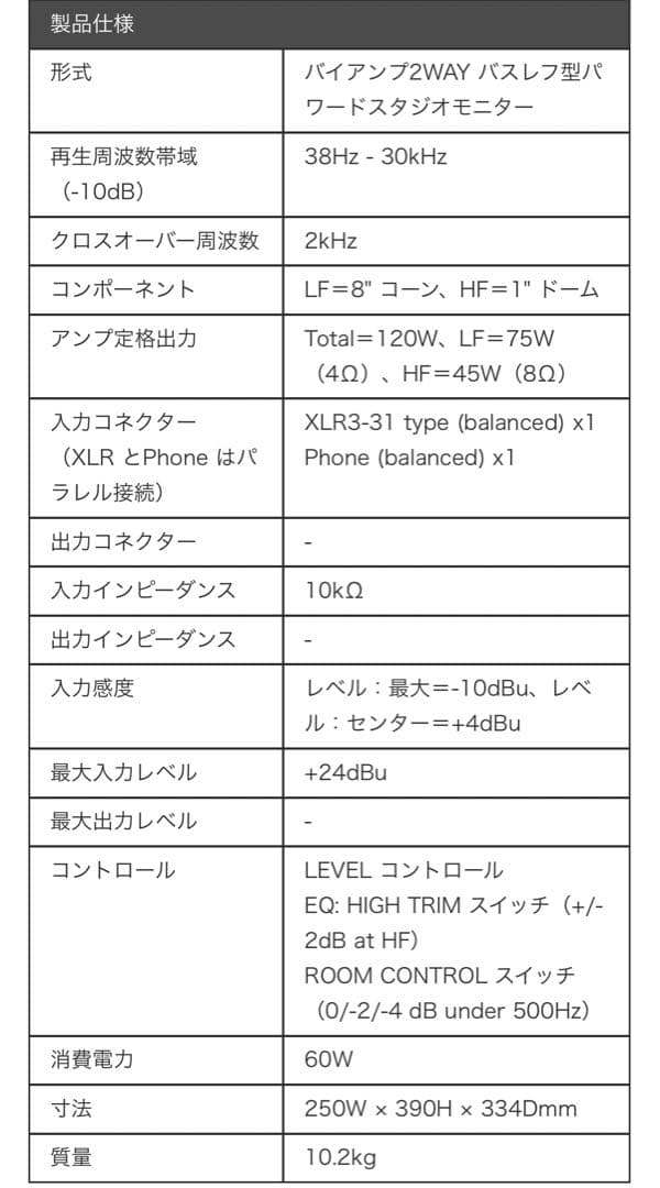 Yamaha HS8 ペア　新品