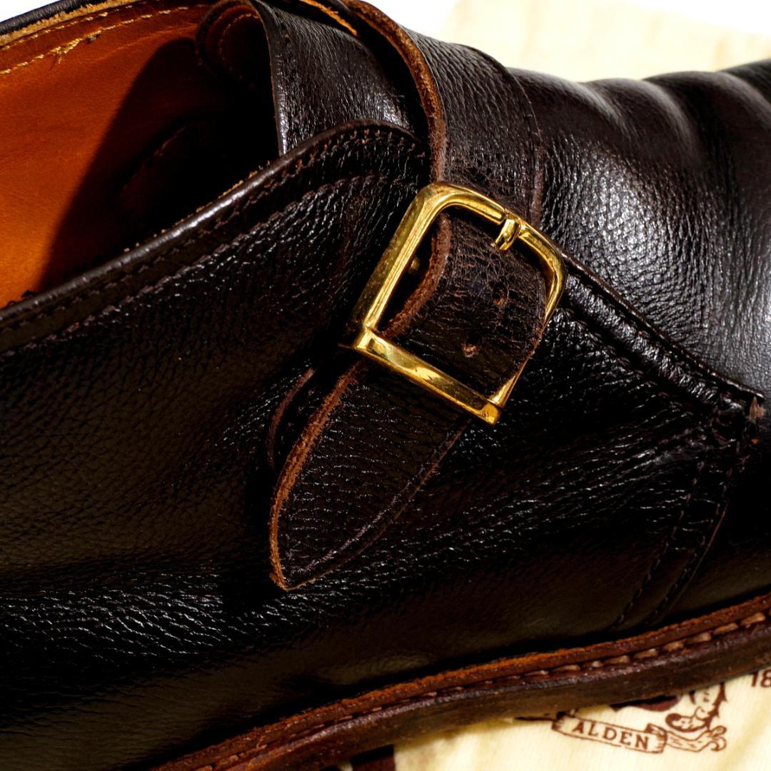 美品 オールデン レジーナグレインレザー ジョージブーツ alden 9D