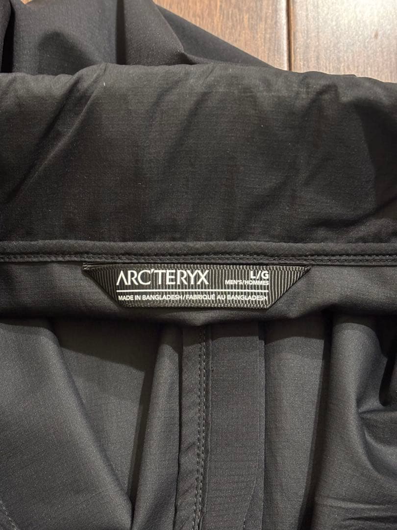 アークテリクス ノディンジャケット Lサイズ ブラック メンズ