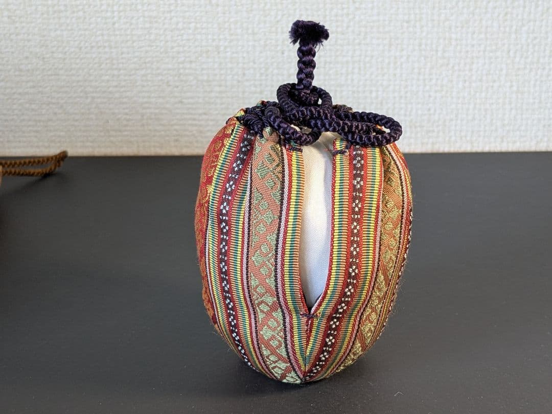 朝日焼　松林豊斎　茶入　替え仕覆　北村徳齋製