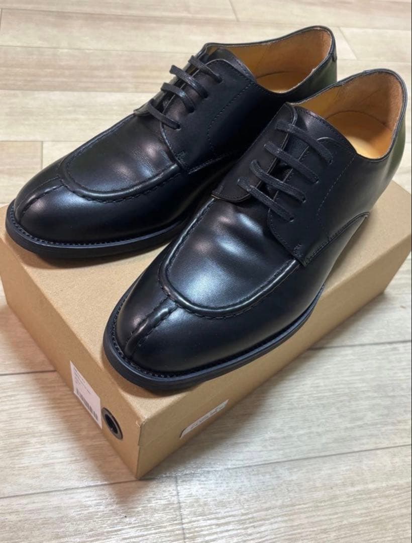 靴 shiun COW LEATHER U-TIP DERBY