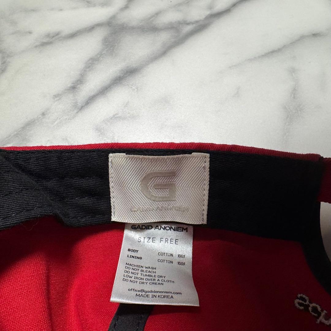 GADID ANONIEM ガディッドアノニム キャップ　JOULE / RED