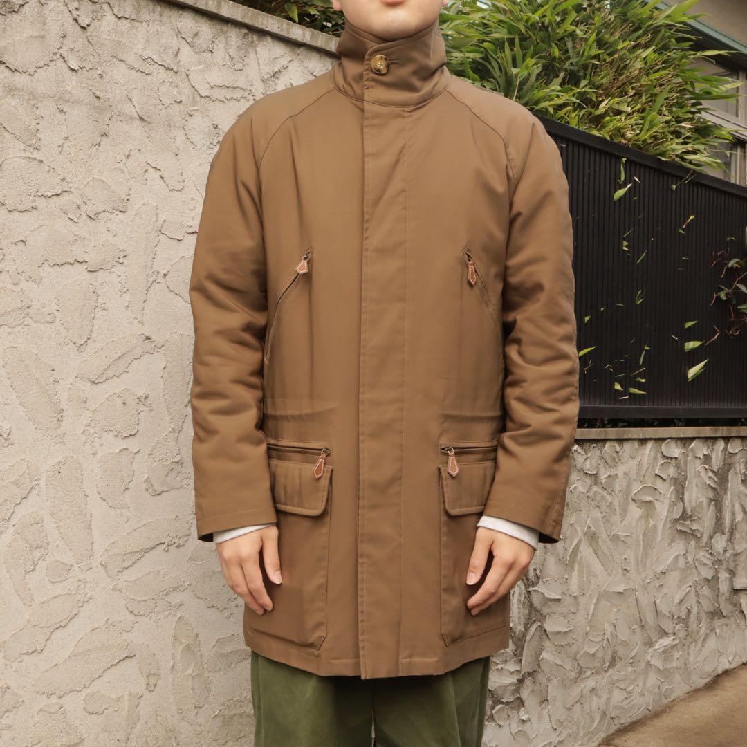 HERMES ポリアミド中綿入りハーフコート