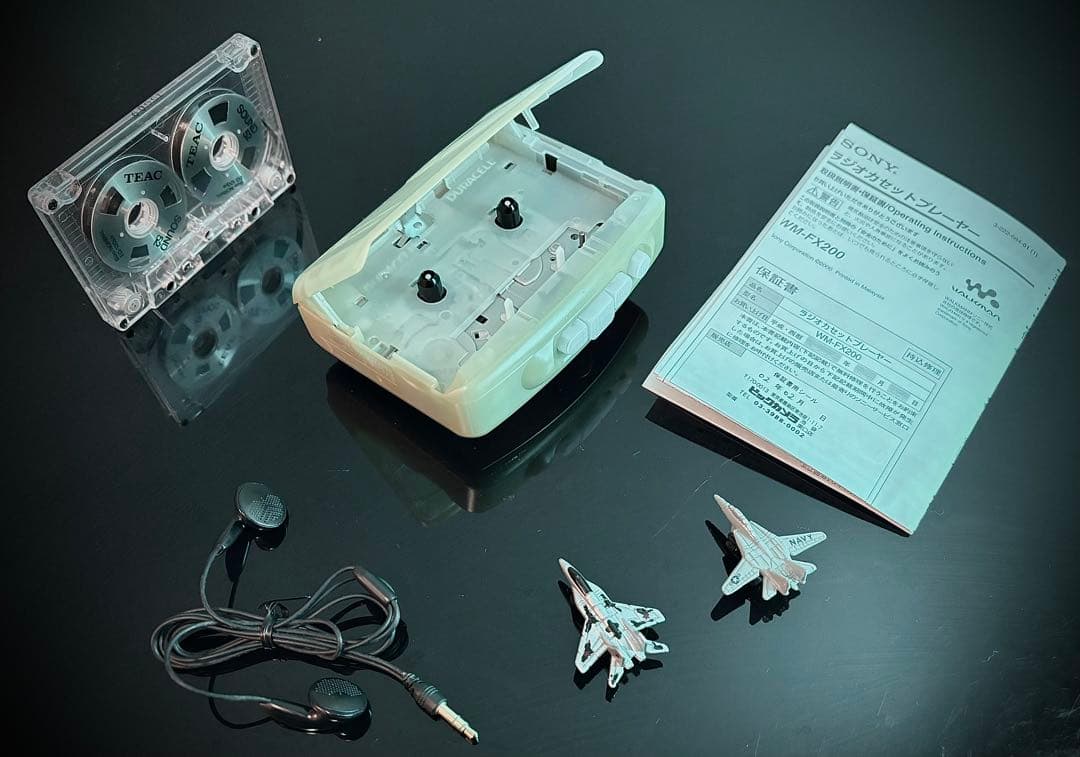 カセットウォークマン SONY WM-FX200 薄い緑「整備済み、完動超美品」