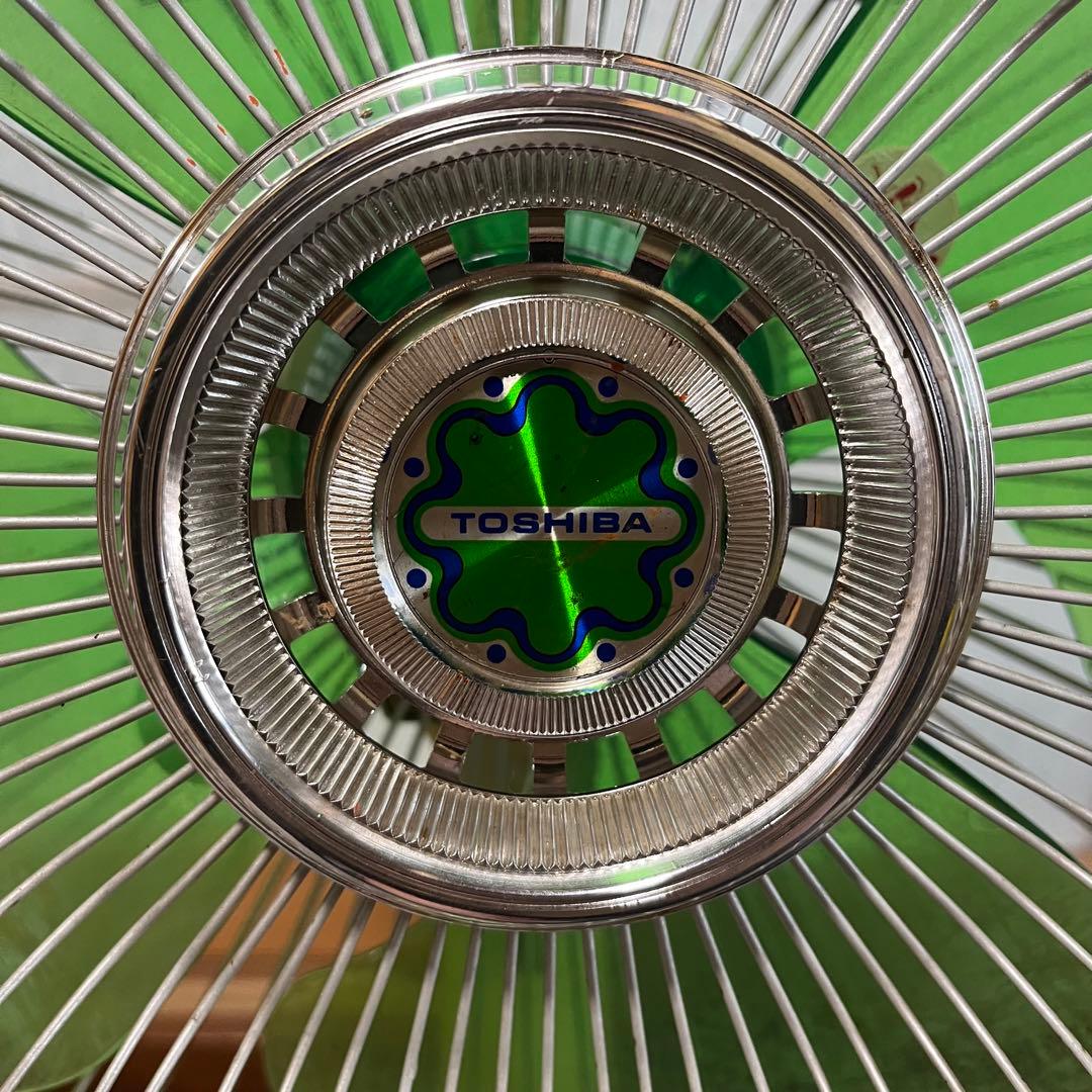 レトロポップ　スペースエイジ　グリーン４枚ファン　Toshiba