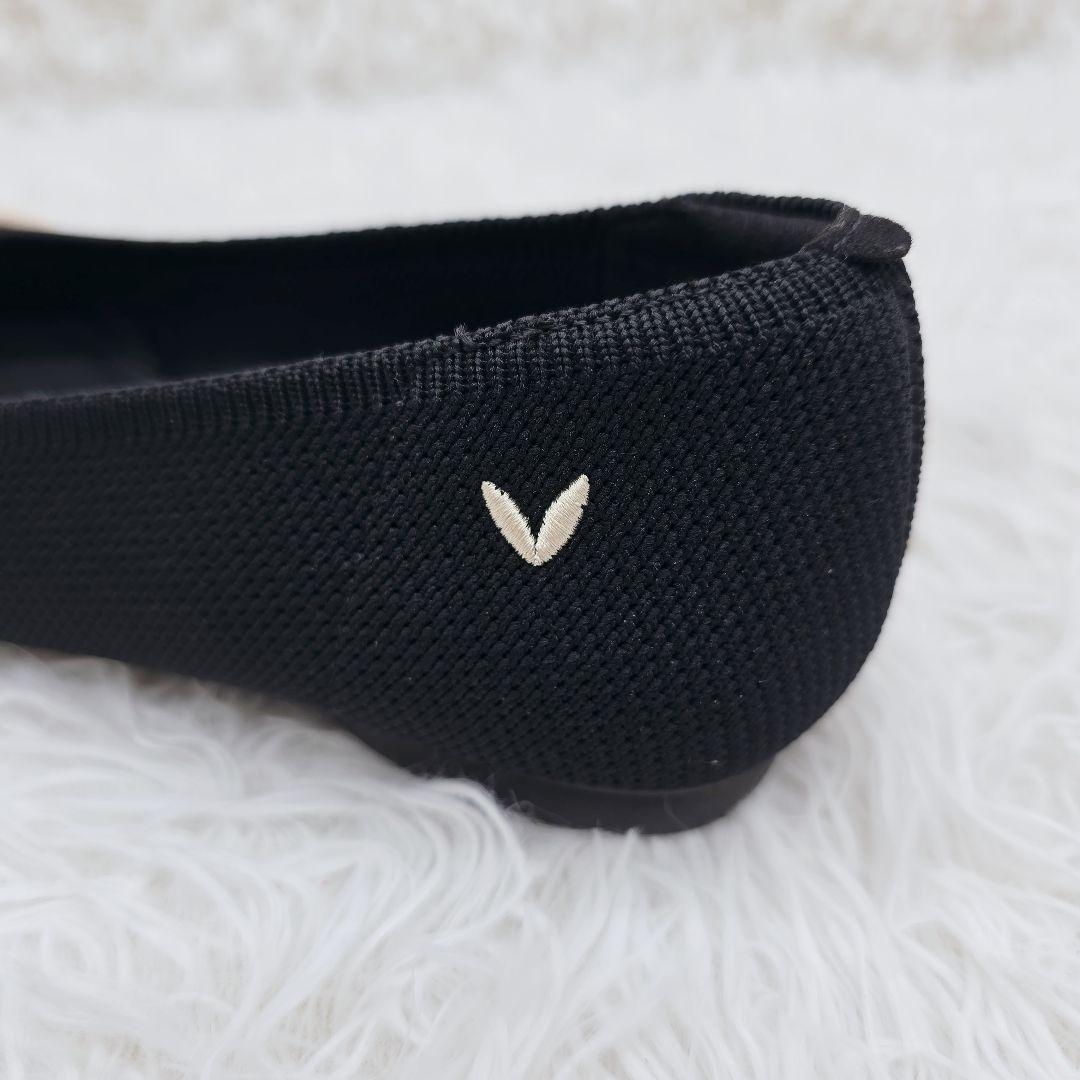 ✨極美品✨VIVAIA Bibi 結びデザイン フラットシューズ 黒 23cm