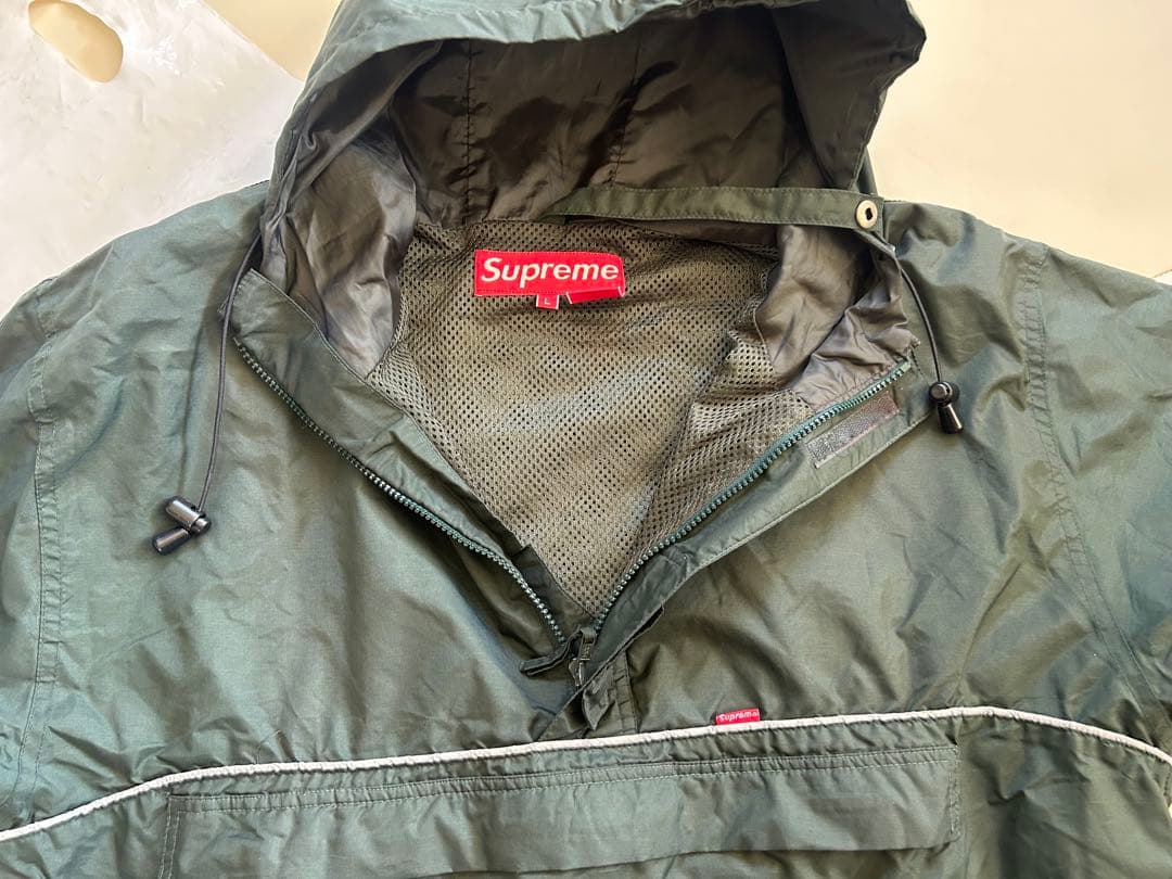 ジャケット・アウター Supreme half zip nylon pullover anorak L