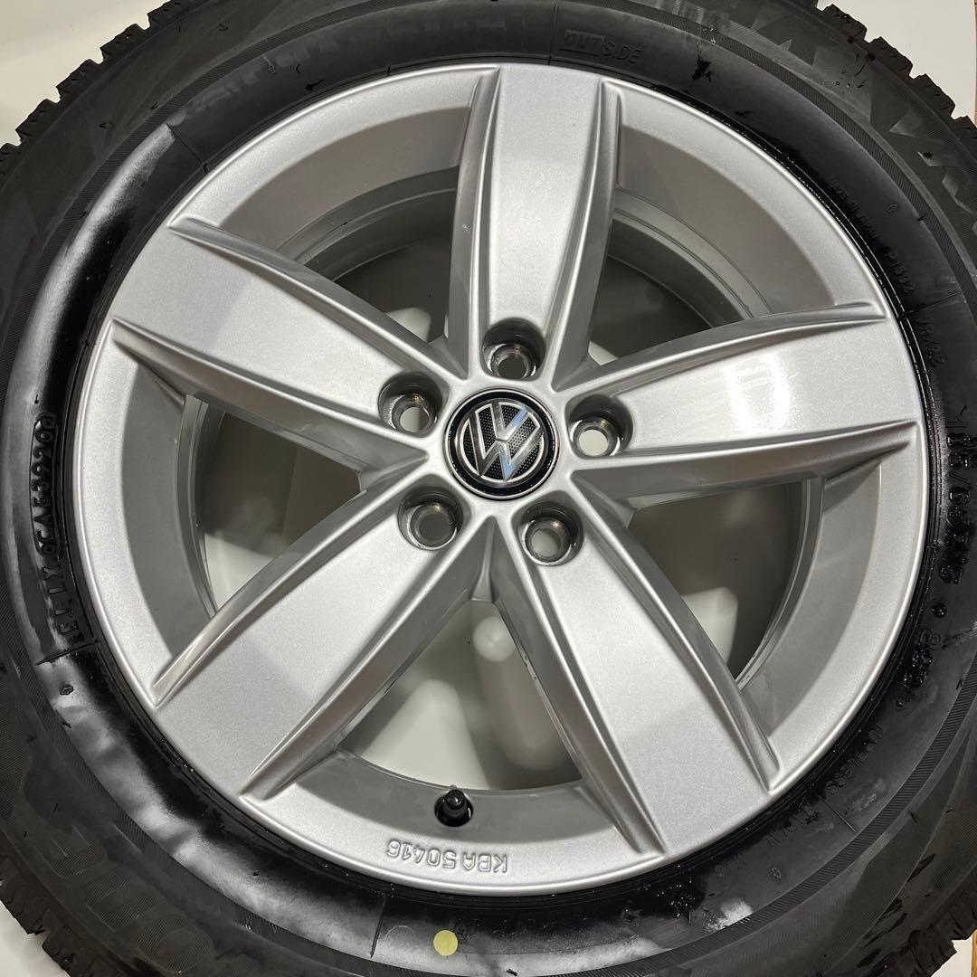 フォルクスワーゲン　ポロ純正ホイール　スタッドレスタイヤアルミセット　AW 15