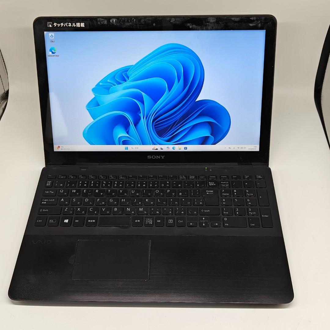 【VAIO】SVF 高速i7 SSD256GB 8GB ブラック ノートPC