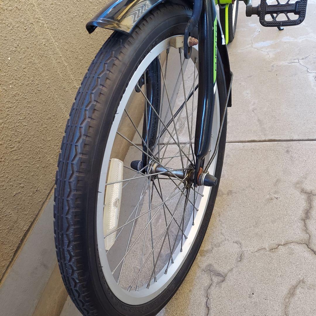 キャプテンスタッグ 折り畳み自転車 20インチ　グリーン