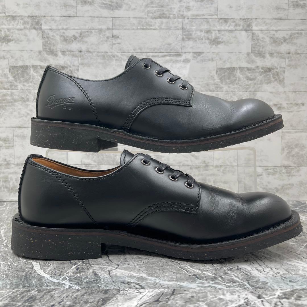 【美品】 ダナー ポストマンシューズ US8 ブラック 革靴 アメカジ レア