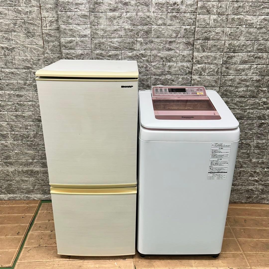 655 SHARP 冷蔵庫　小型　洗濯機　7kg 一人暮らしセット　保証　清掃済