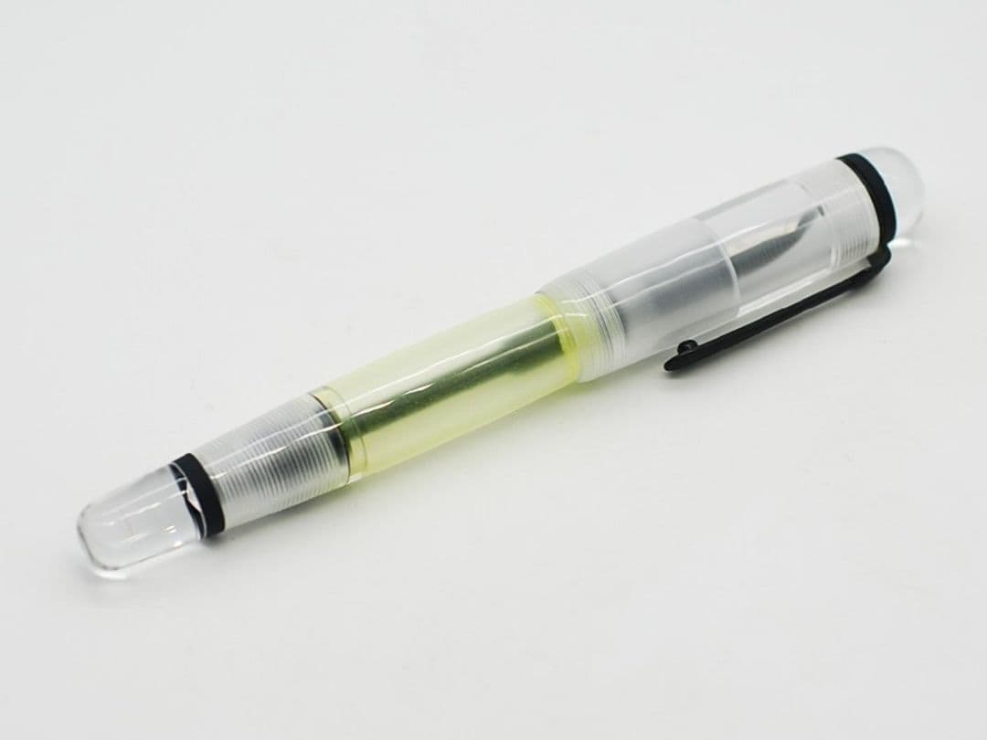オーパスOPUS88 万年筆 CLEAR OMARスタブ1.5 クリアイエロー系