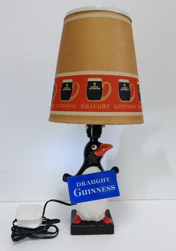 ペンギン ギネスビールGUINNESS初代電灯スタンド❤︎完全フルオリジナル製品