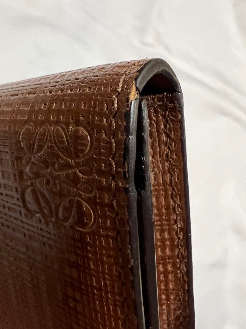 LOEWE(ロエベ) 型押しレザーカードケース(名刺入れ) メンズ/レディース