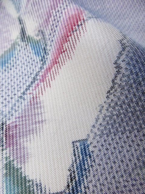 未着用に近い！白大島紬＊都喜エ門＊７マルキ＊本場大島紬＊着物＊１５７ｃｍ＊裄６４