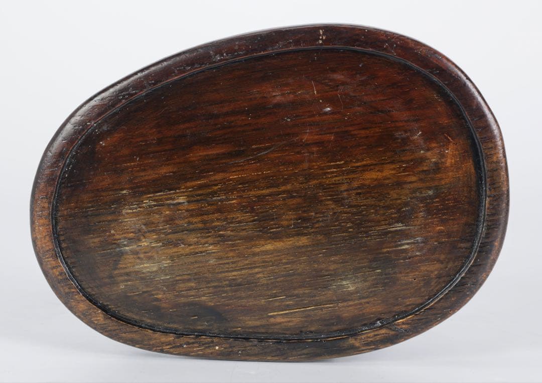 中国古玩 端渓硯 鯉図陽刻 唐木台付 文房四宝 書道具 古美術 骨董品 中国美術