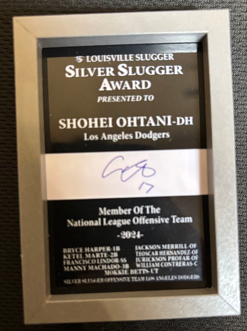 ⭐️優勝セール！⭐️非売品⭐️大谷翔平チャンピオンリング&シルバースラッガー賞プレート