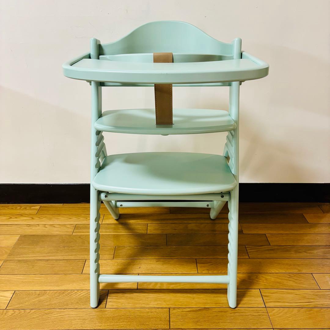 【美品】大和屋 yamatoya アッフルチェア ハーブグリーン 説明書付き