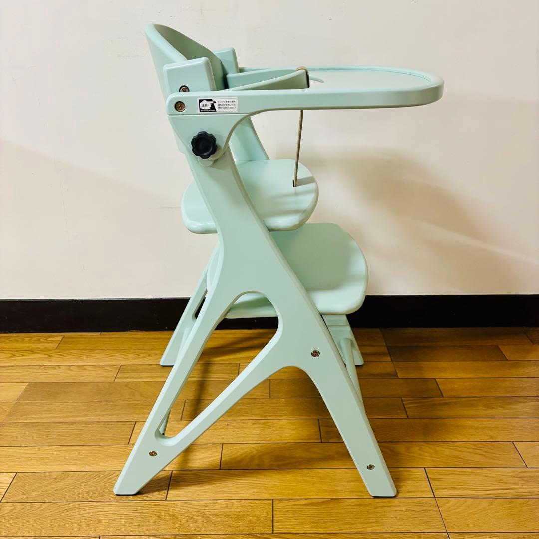 【美品】大和屋 yamatoya アッフルチェア ハーブグリーン 説明書付き