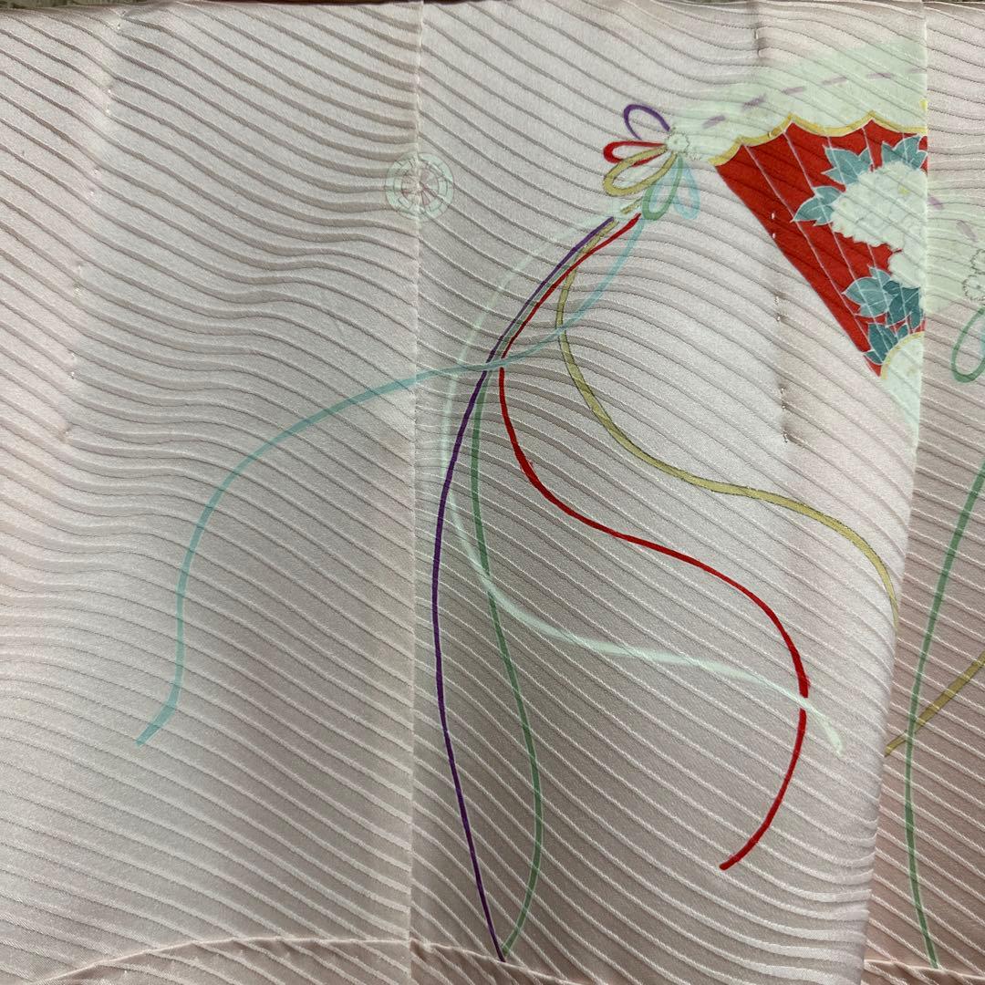 七五三　女の子　作家物　落款入り７歳　祝着　四つ身　逸品　長襦袢付き