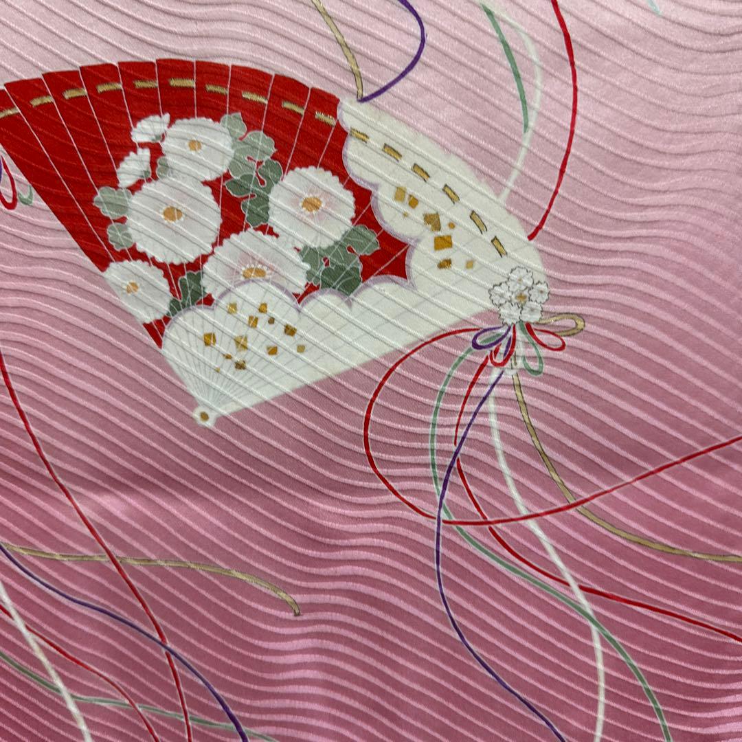 七五三　女の子　作家物　落款入り７歳　祝着　四つ身　逸品　長襦袢付き