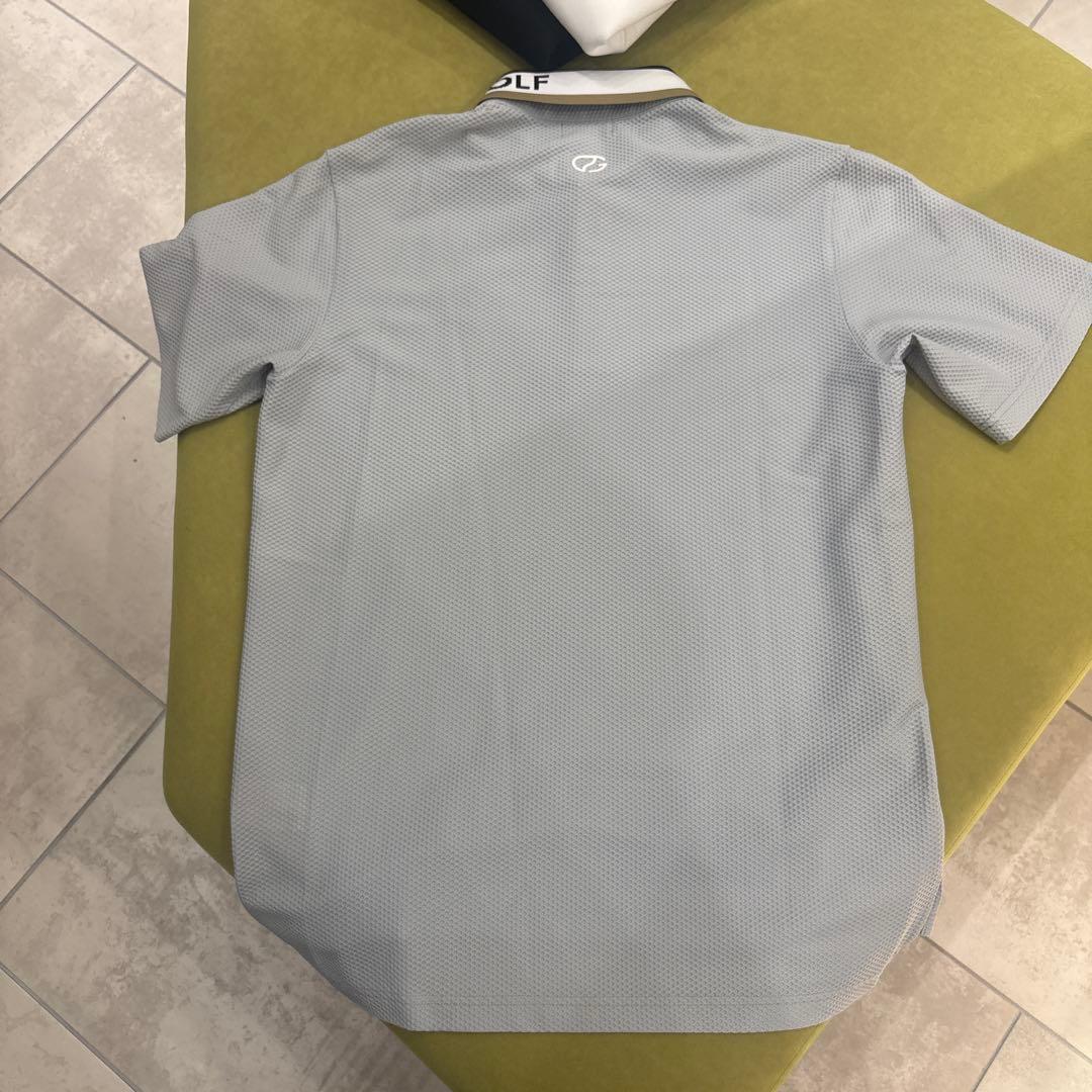 CPG GOLF グレー メッシュゴルフシャツ M