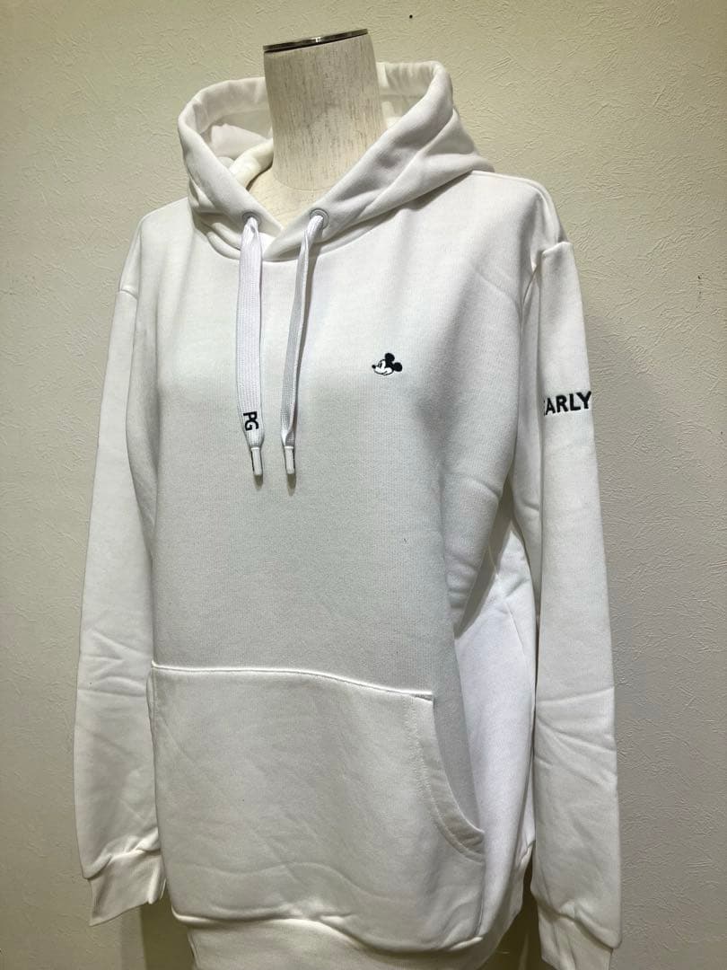 PEARLY GATES フード付きホワイトパーカー　サイズ2 Disney