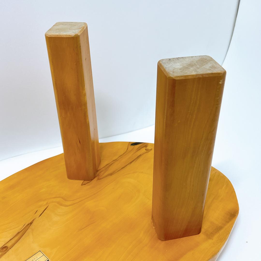 【良品✨送料無料】天然木 一枚板 座卓 ローテーブル 無垢材 68×37cm