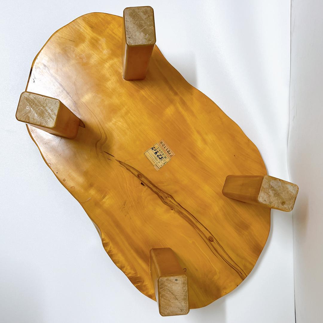 【良品✨送料無料】天然木 一枚板 座卓 ローテーブル 無垢材 68×37cm