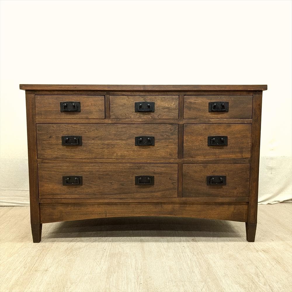 無垢　リビングチェスト　ワイドチェスト　タンス　チェスト　箪笥　ドロワー