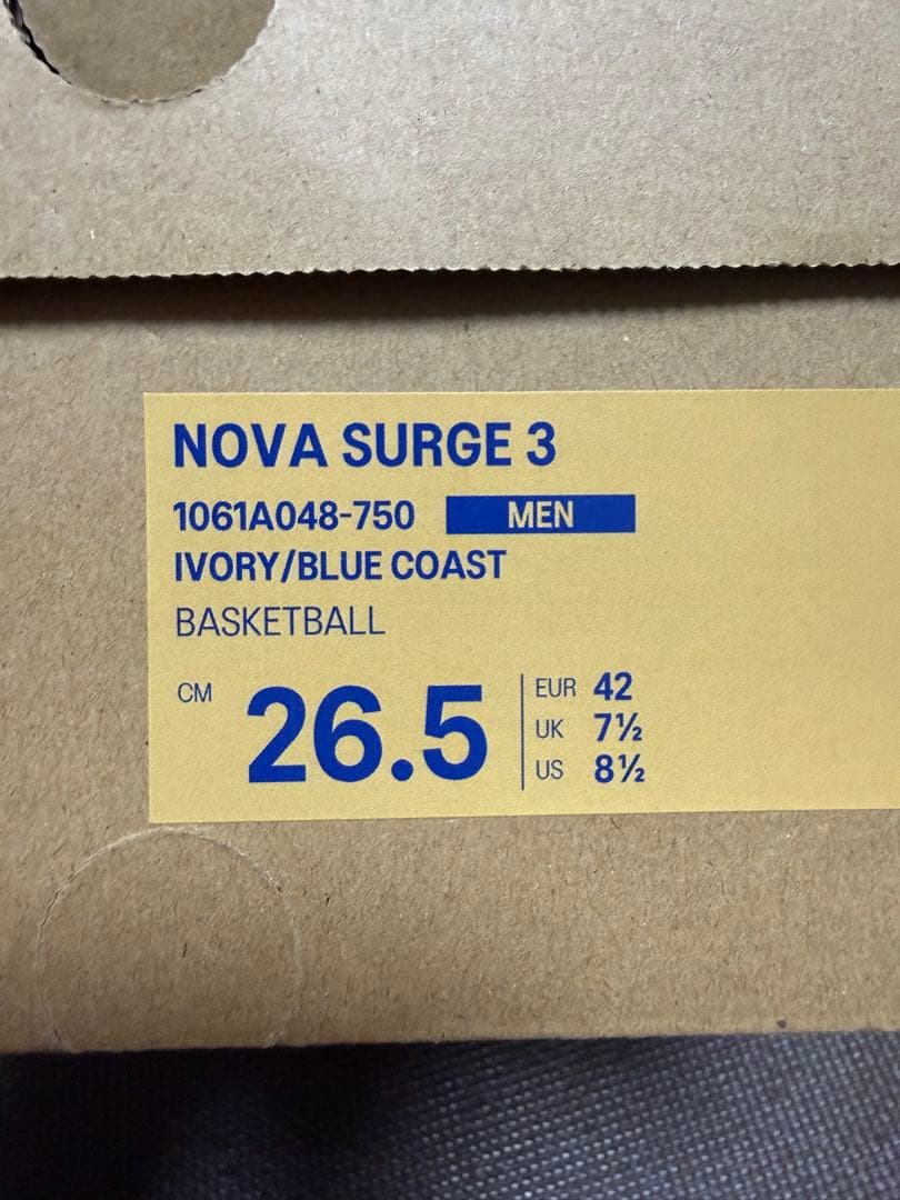 限界ギリギリの値引きASICS NOVA SURGE 3 26.5cm