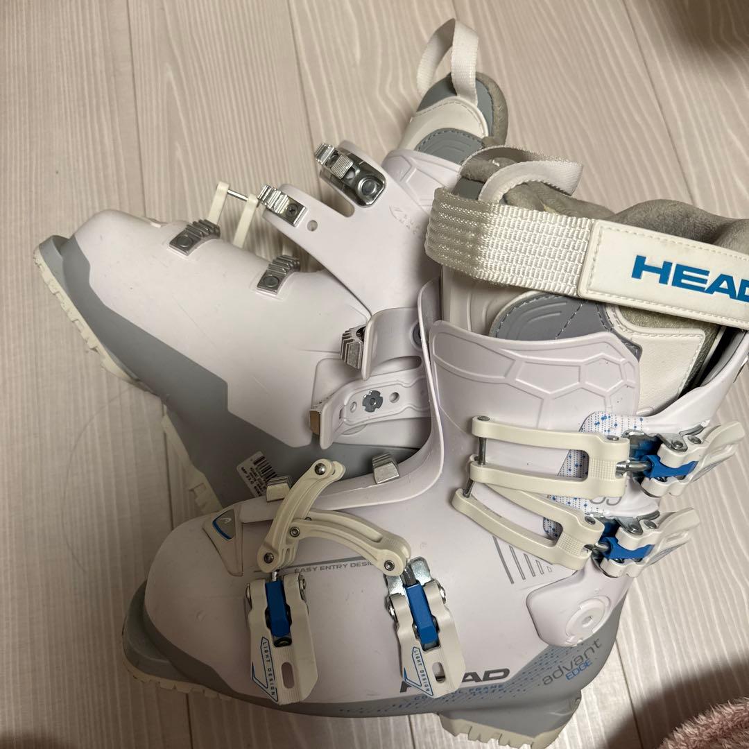 【美品】HEAD 女性用スキーブーツ ホワイトサイズ23cm