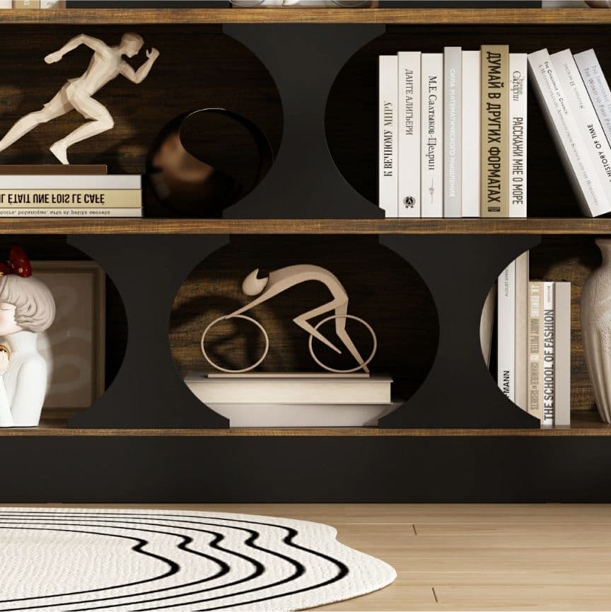 最終価格✨木製オープンラック 110×150 大容量4段収納棚 北欧風 組立式