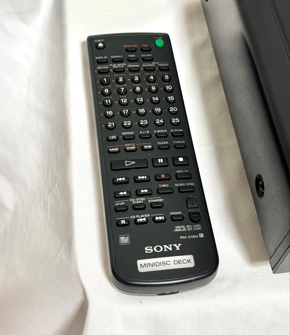 SONY MDデッキ MDS-JE510 リモコン 日本製