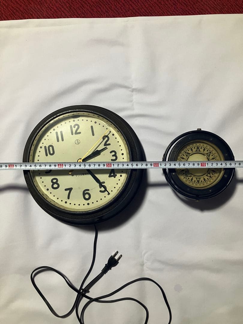 マツダ電気時計　羅針盤セット