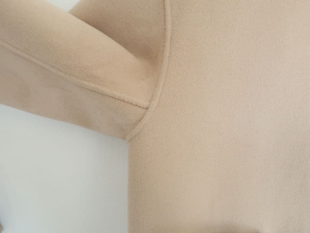 UNITED ARROWS バイカラー リバー ミドルコート ウールコート 36