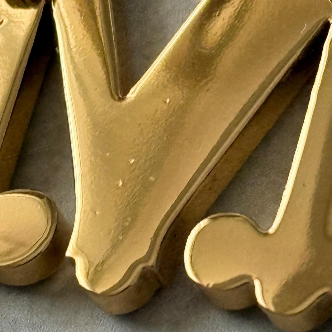 MAX MARA マックスマーラ Mロゴ クリスタル ブローチ