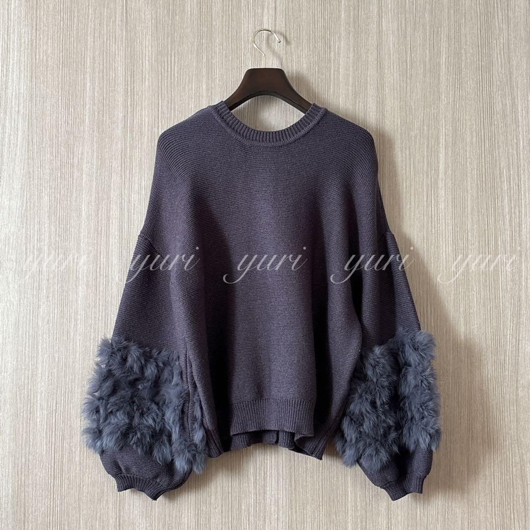 【1226】アナイ系列アルアバイル　ラビットカフクレイジー釦2WAYプルオーバー