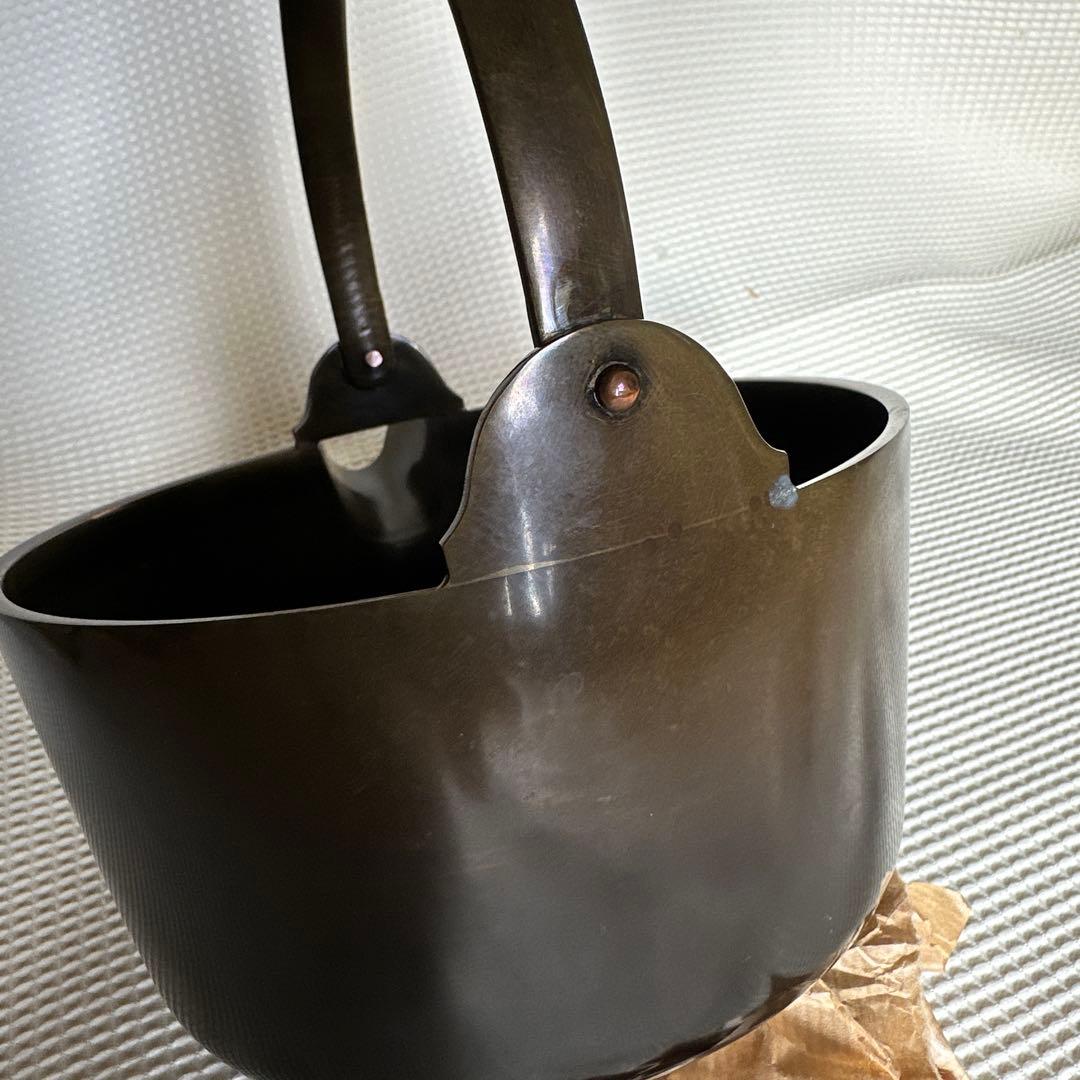 ★ 唐銅　汁器　金谷浄雲　★ 茶道具　茶道　茶事　茶会　什器　金色　茶飯釜