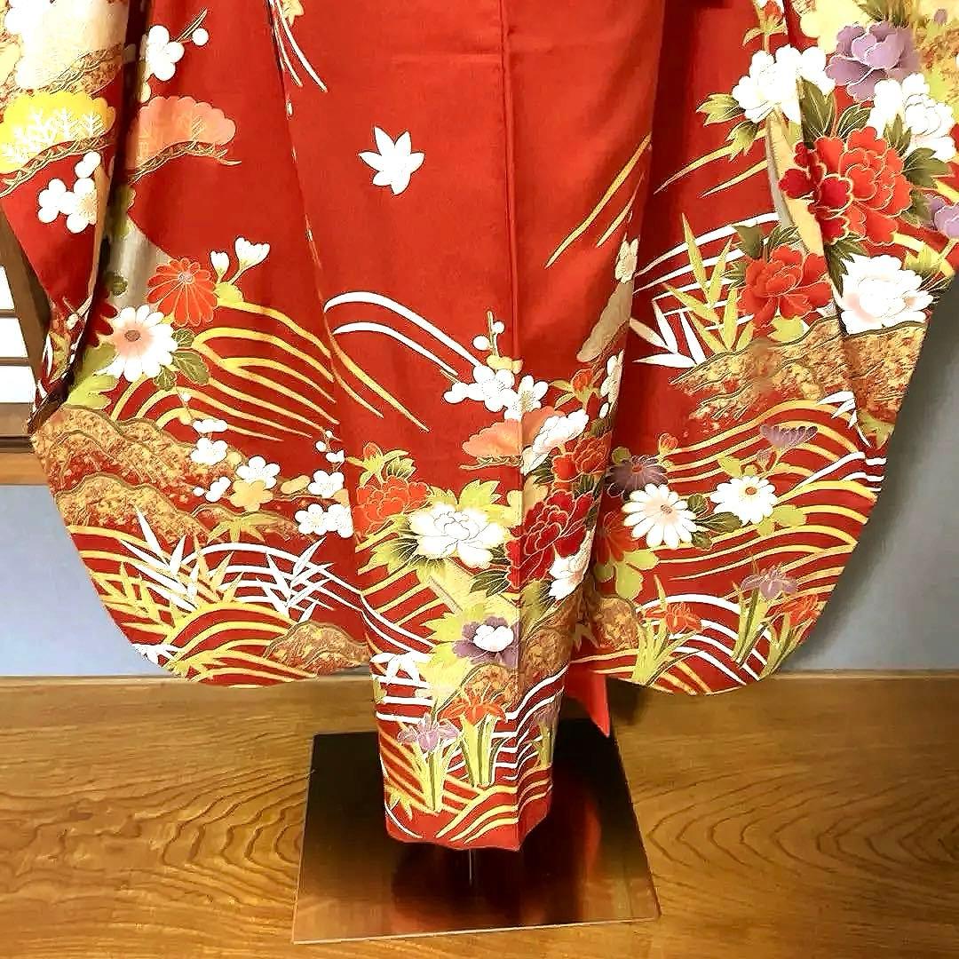 振袖フルセット　松竹梅　手描き友禅　成人式振袖　振袖　良家のお嬢様