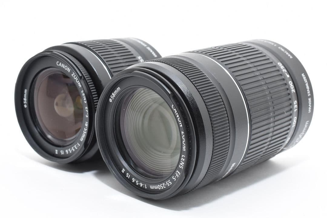 美品✨キヤノン EOS KissX8i✨ダブルレンズ 手ブレ補正 一眼レフカメラ