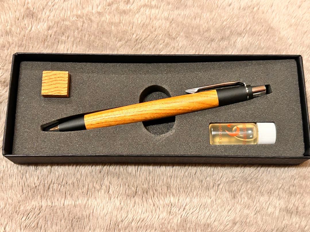 野原工芸　欅　シャープペンシル　シルバー金具